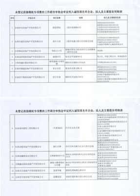 長春27家房地產開發企業被列入誠信黑名單，行業監管趨嚴